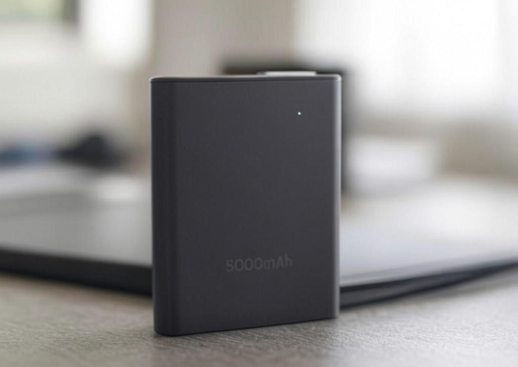 1+1 프리미엄 도킹형 일체형 미니 보조배터리 5000mAh - 이미지 1