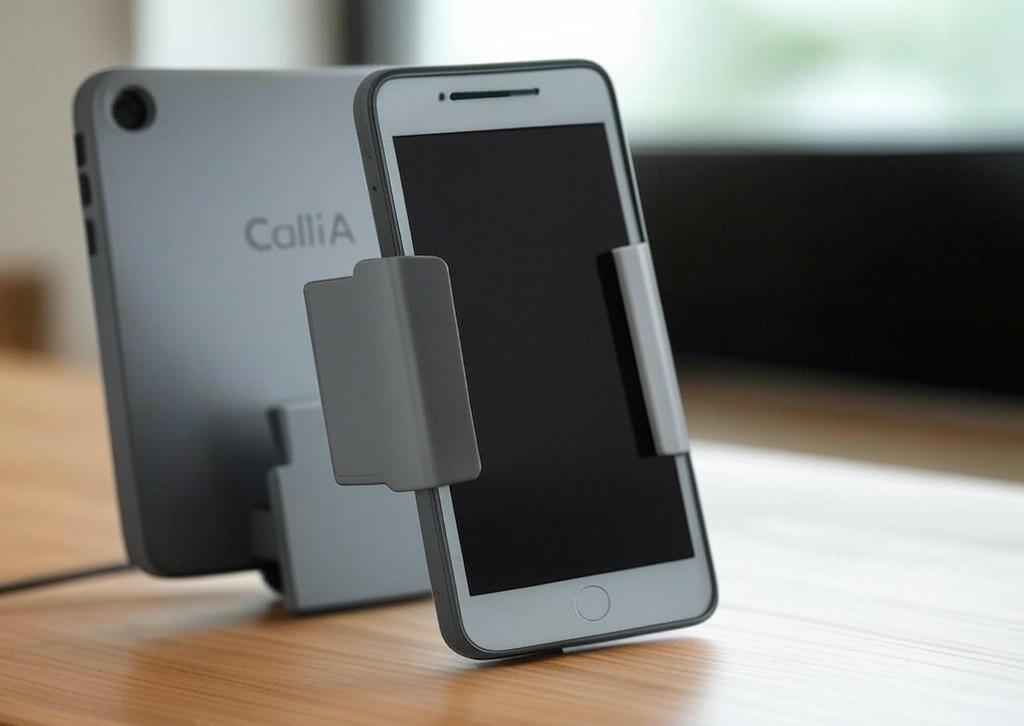 CalliA 핸드폰 태블릿 자바라 거치대 CF-350, 그레이, 1개 - 이미지 1