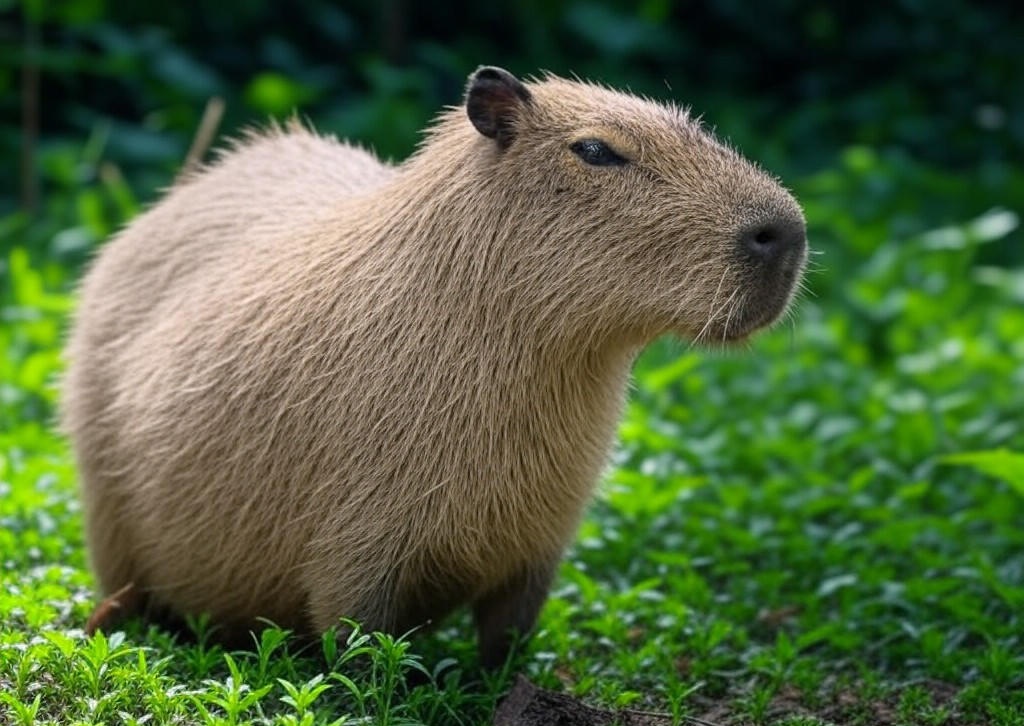 Capybara 그림 맥세이프 핸드폰 케이스 젤리 하드타입 - 이미지 1