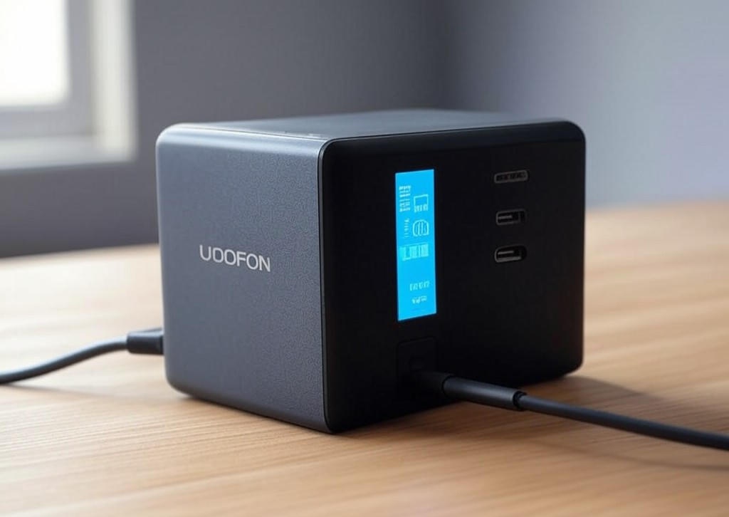 UOOFON  고속충전 대용량 보조배터리 30000mAh PD 22.5W QC3.0 잔량표시 멀티단자 + 20W C타입 케이블 - 이미지 1