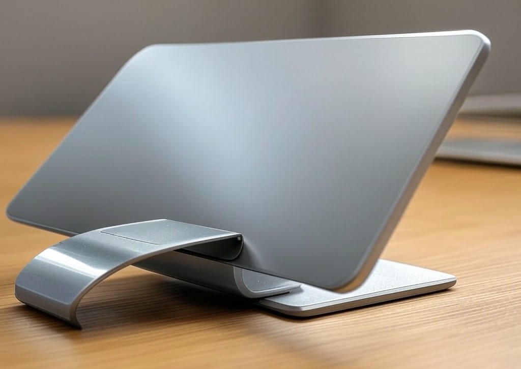 노재 360도 회전 접이식 태블릿 거치대, 실버, 1개 - 이미지 1