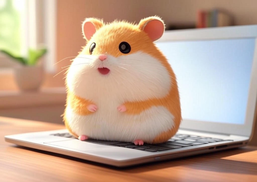 노트북 컴퓨터 PC 3D 만화 햄스터 마우스 1600 DPI 2.4G USB 무선 귀여운 휴대용 음소거 블루투스 소녀 선물 - 이미지 1