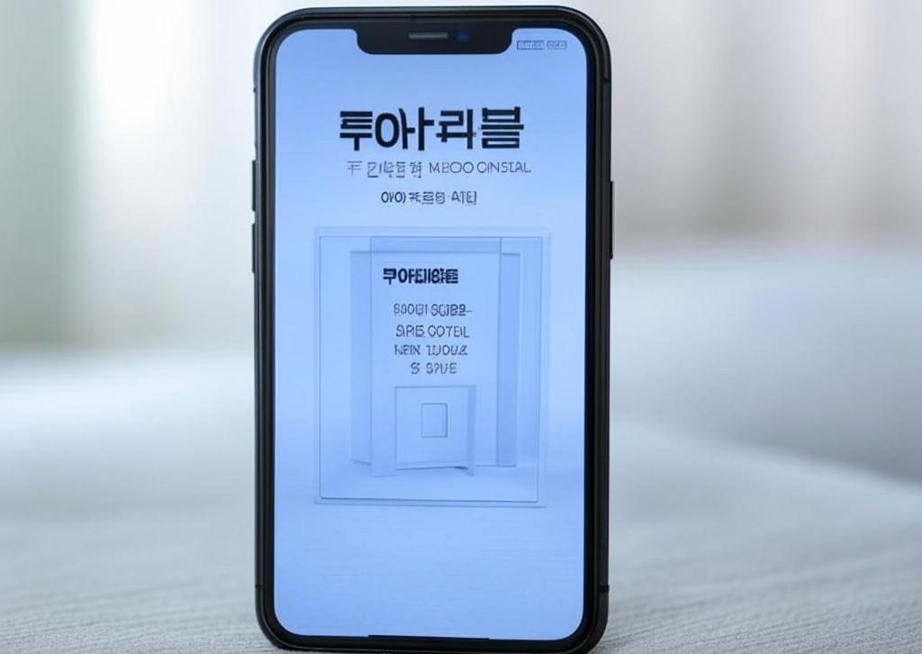 루아러블 액정보호 강화유리 필름 풀커버 케이스 - 이미지 1