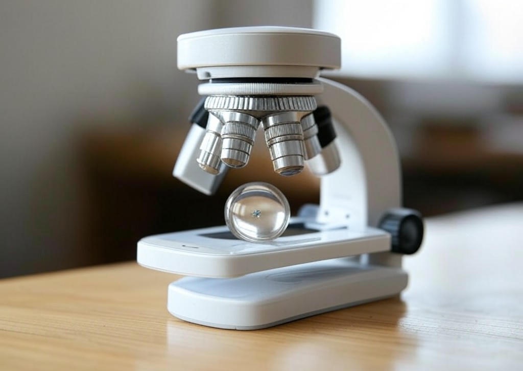 스마트폰 현미경 핸드폰 확대경 60배율 돋보기 화이트, 스마트폰현미경(화이트), 1개 - 이미지 1