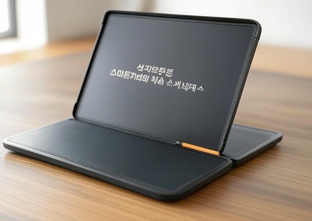 신지모루 스마트커버 펜슬 수납 태블릿 케이스, 블랙, 1개 - 이미지 1