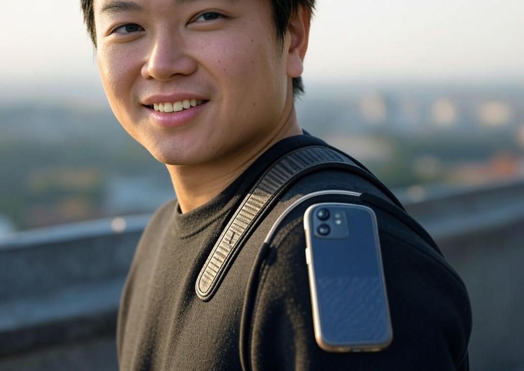 신지모루 전기종 핸드폰 숄더 스트랩 - 이미지 1