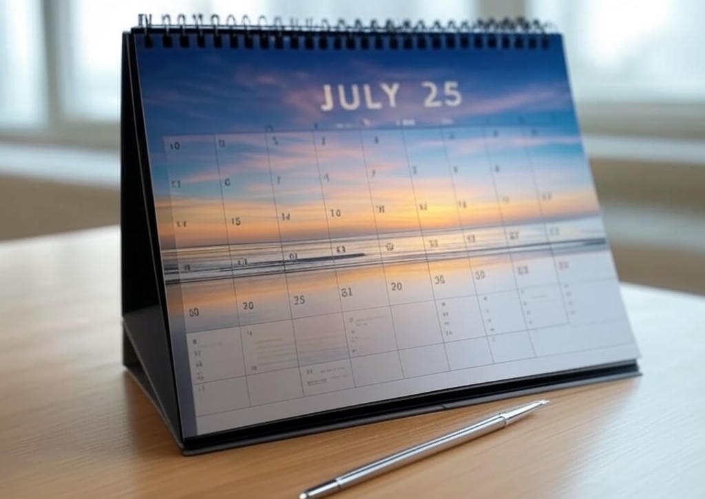 캘린더 2025 플래너 2025년 7월부터 2026년 12월까지 가족 개인 가정 사무실을 위한 공휴일 알림이 포함된 데스크 캘린더 월간 요금제 작업 및 메모 - 이미지 1
